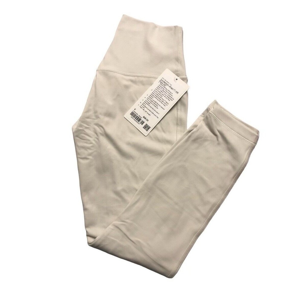 Lululemon Align HR Womens Legging 25” Color Bone White Size 6 $98 New w/tag - Picture 3 of 6